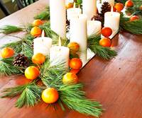 božićne dekoracije stola