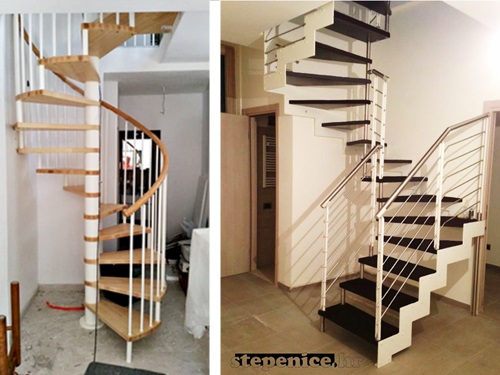 spiralne stepenice; kružne stepenice; izrada kružnih stepenica